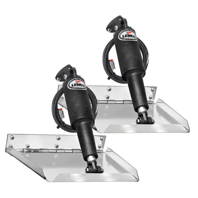 Lenco 14 X 12 Inch Standard Trim Tab Performance Kit (No Switch) 1