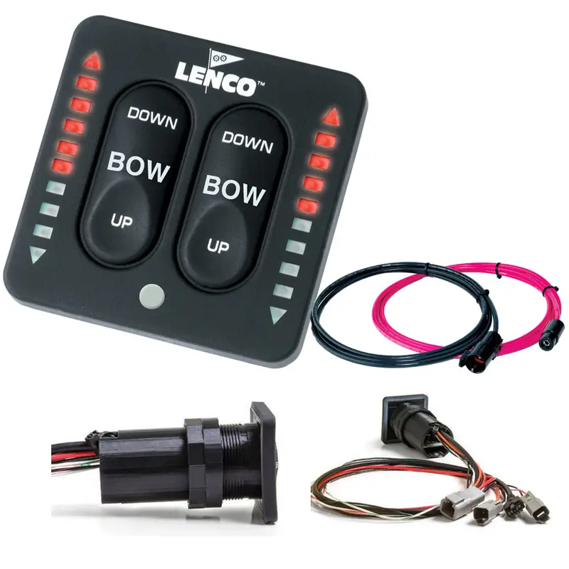 Lenco Led Indicator Tactile Switch Kit With Pigtail — Dual Actuator Compatible 1
