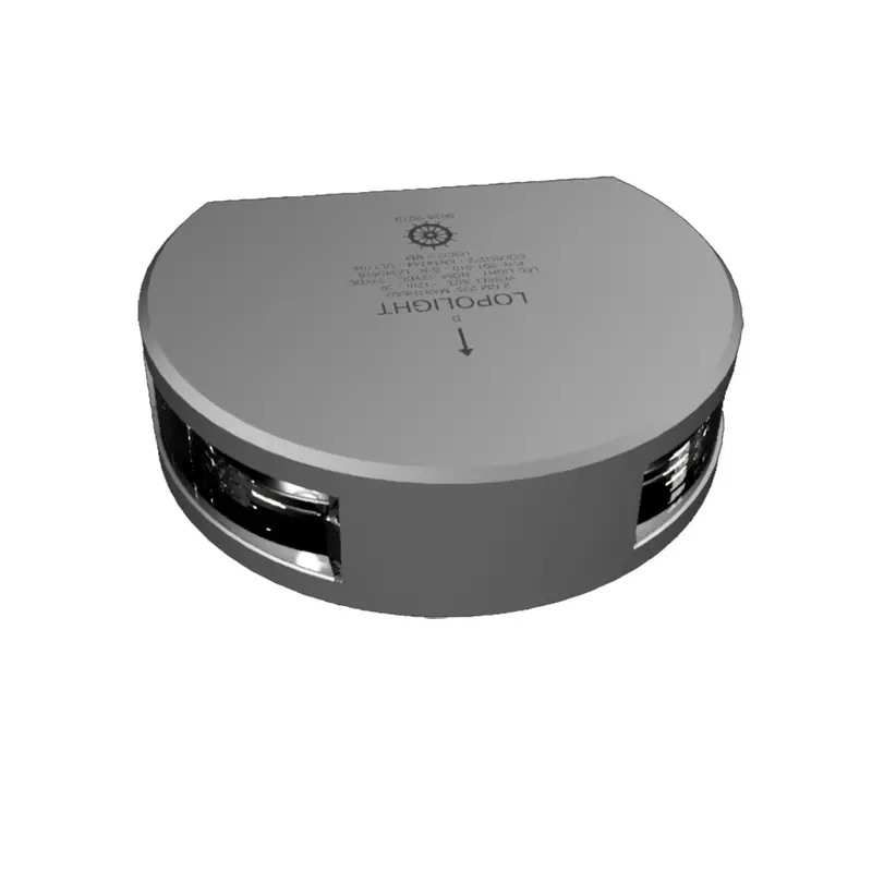 Lopolight 201-010 Single Masthead Light – Vertical Mount, Silver Finish 1
