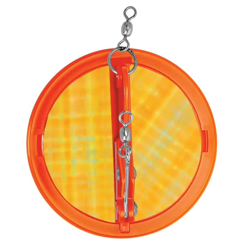 Luhr-Jensen 4-1/8" Dipsy Diver – Fire Orange & Silver Moon Jelly Finish [5560-001-2510] 1