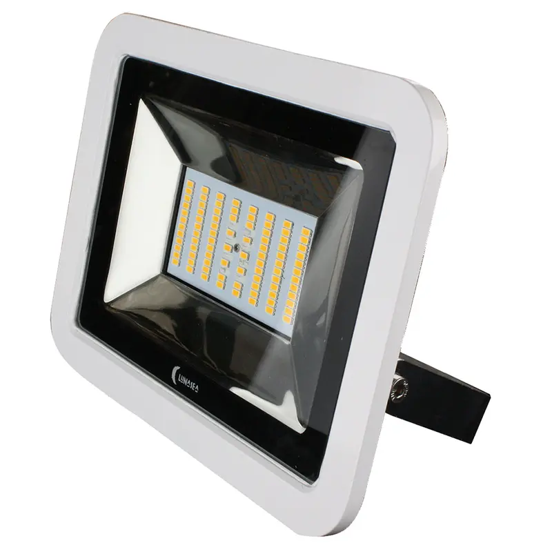 Lunasea 35W Slimline Led Floodlight – 4500 Lumens, 120/240Vac, Cool White, White Housing (Llb-36Mn-41-00) 1