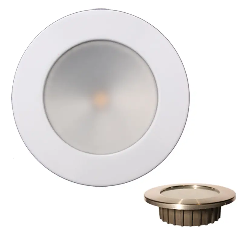 Lunasea Gen3 Recessed Led Light – 3.5" Warm White + Rgbw, Ip65 Rated, 12Vdc, Stainless Bezel (Llb-46Rg-3A-Wh) 1
