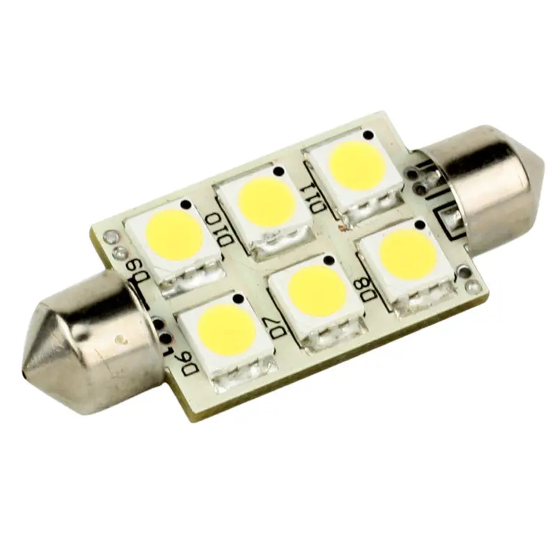 Lunasea Single-Sided 6-Led Festoon Lamp – Warm White, 10–30Vdc, 1.5W, 97 Lumens 1
