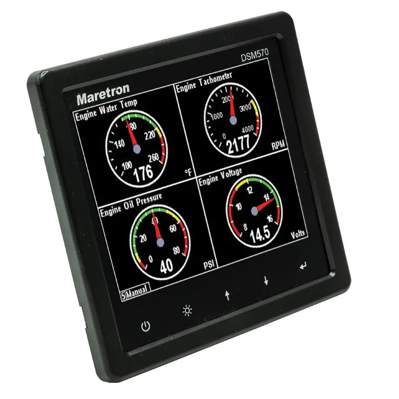 Maretron Dsm570 5.7-Inch High-Resolution Marine Display With Black Enclosure 1