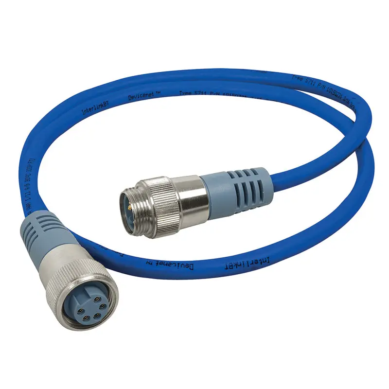 Maretron Mini Double-Ended Cordset — Blue, 5-Meter, Male-To-Female 1