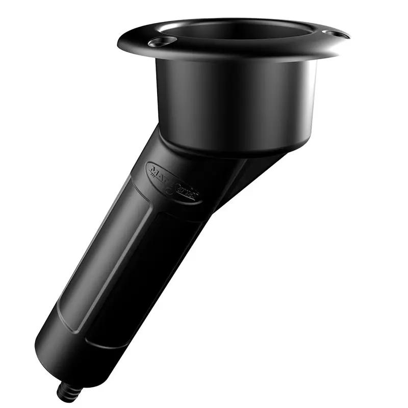 Mate Series 30-Rod Drainable Cup Holder – Round Top, Black Plastic (Model P1030Db) 1