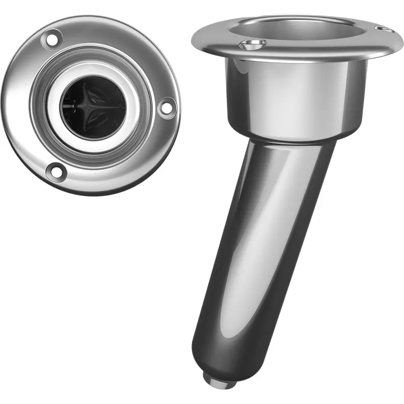 Mate Series Round-Top Stainless Steel Cup Holder – 15-Rod Capacity With Drain 1