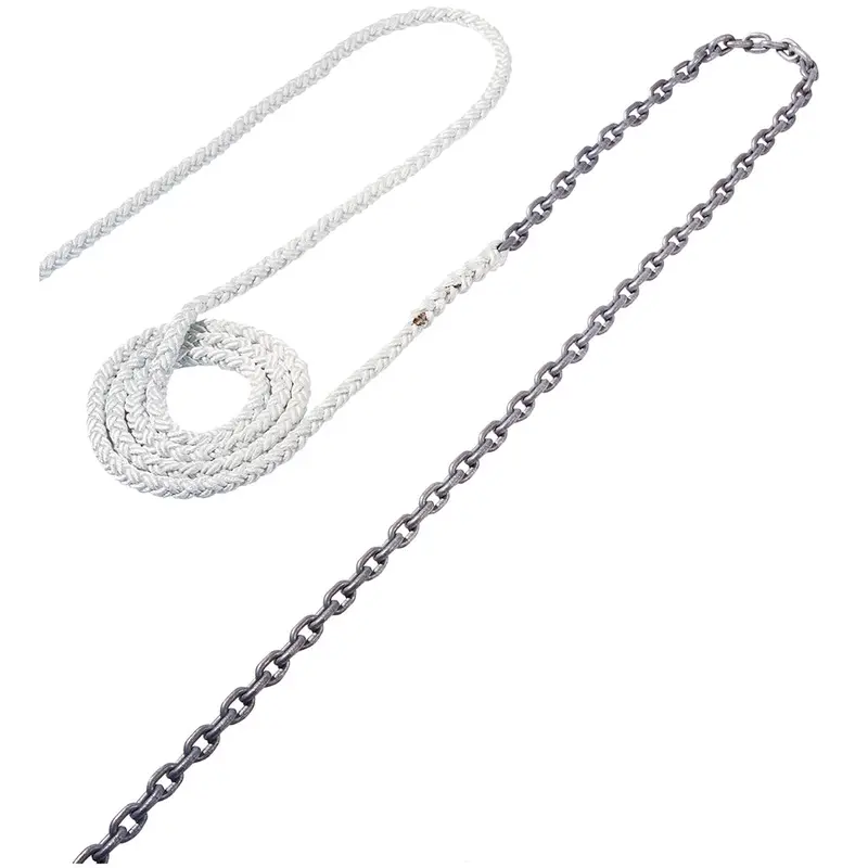 Maxwell Rode38 Anchor Rode: 15.25" Galvanized Chain + 150.5" 5/8" Nylon Braid 1