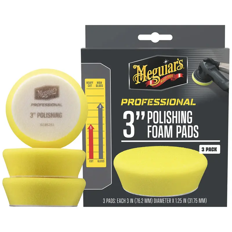Meguiar'S 3-Inch Professional Polishing Foam Pad Set (3-Pack) 1