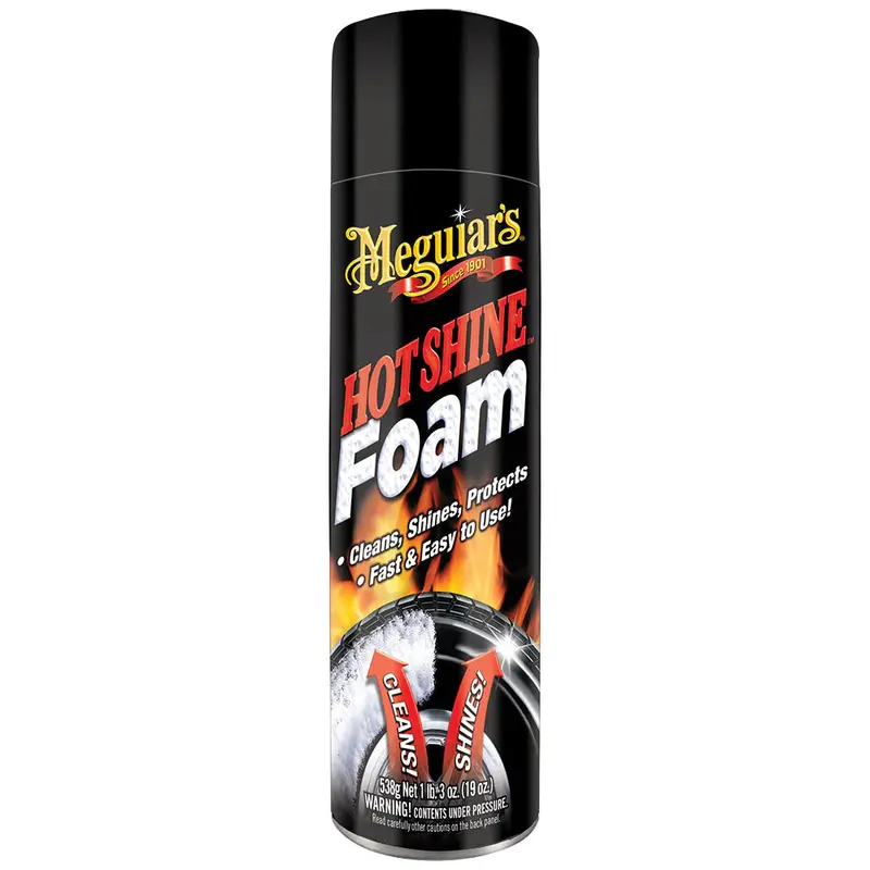 Meguiar’S Hot Shine Tire Foam – 19 Oz Thick, Adhesive Foam For Vertical Surfaces 1