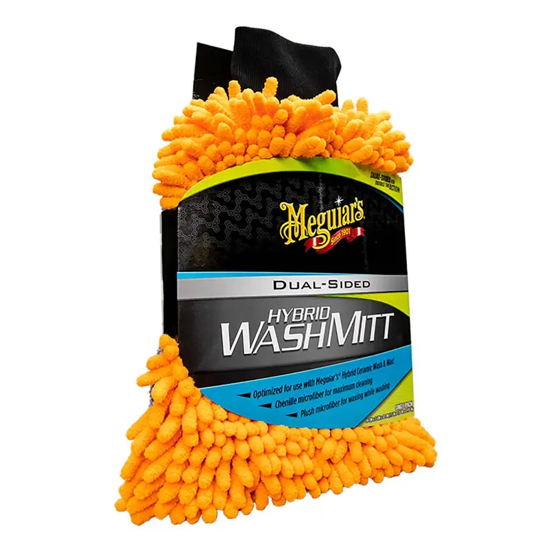 Meguiar’S Hybrid Microfiber Wash Mitt – Ultra-Plush Design For Gentle Cleaning & On-The-Fly Waxing (X210200) 1