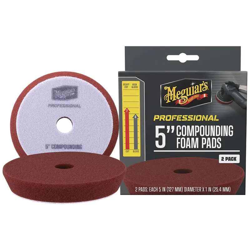 Meguiar’S Professional 5-Inch Foam Compounding Pads – 2-Pack (M5Cfp2) 1