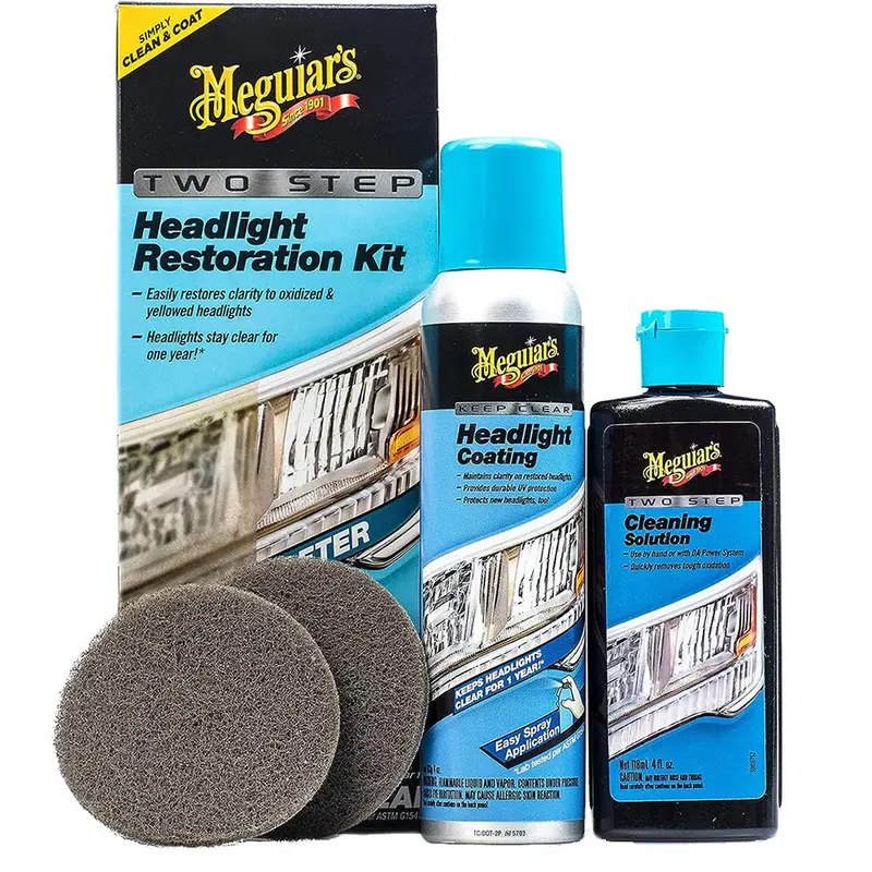 Meguiar'S Two-Step Headlight Restoration Kit – Diy Clarity Solution 1