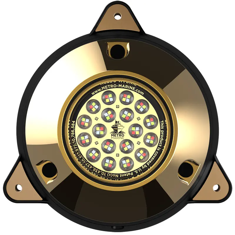 Metro Marine F-Smr1-Fs-90 High-Power Rgbw Surface-Mount Underwater Light With 90° Beam Angle And Full-Spectrum Leds 1