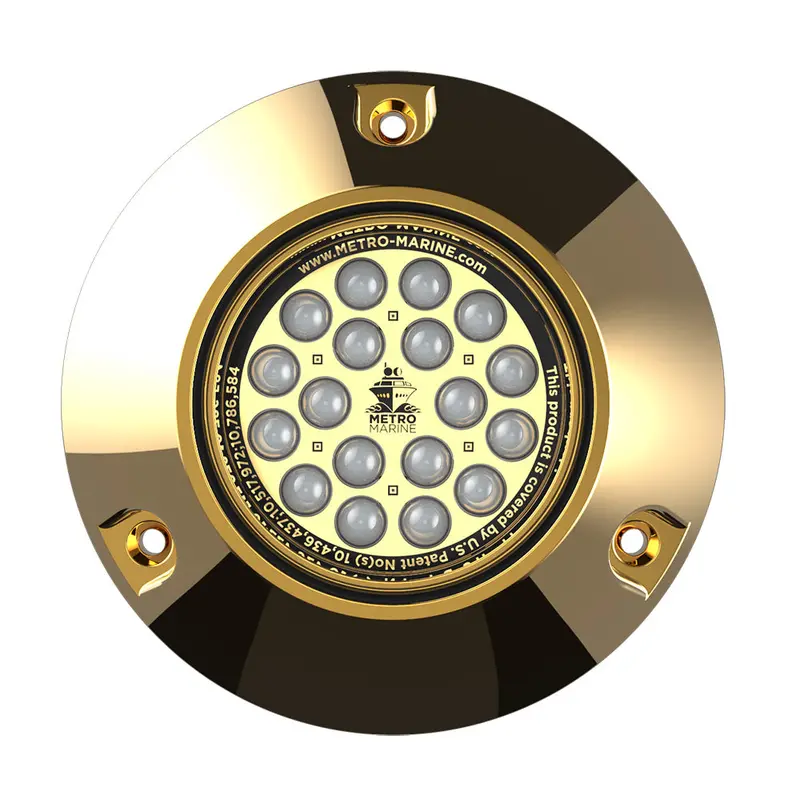 Metro Marine High-Output Submersible Monochromatic Underwater Led Light – Aqua, 45° Beam [F-Bmr1-A3-45] 1