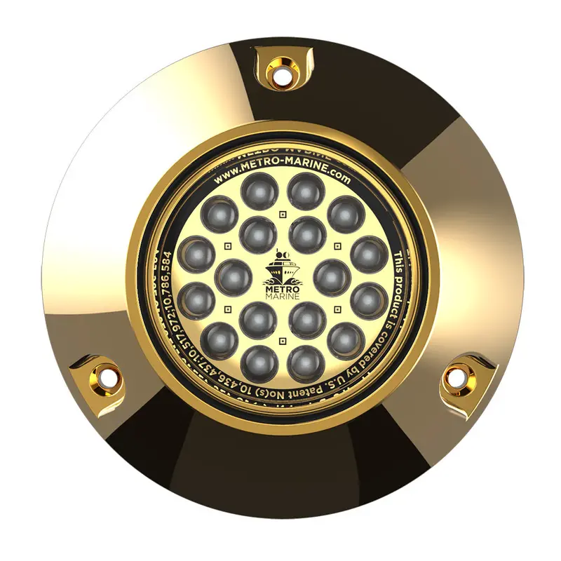 Metro Marine High-Output Submersible Monochromatic Underwater Led Light – Aqua, 90° Beam [F-Bmr1-A3-90] 1