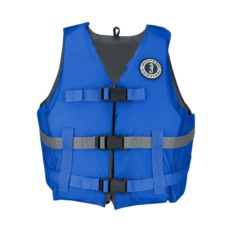 Mustang Livery Foam Life Vest — Xs/S, Blue 1