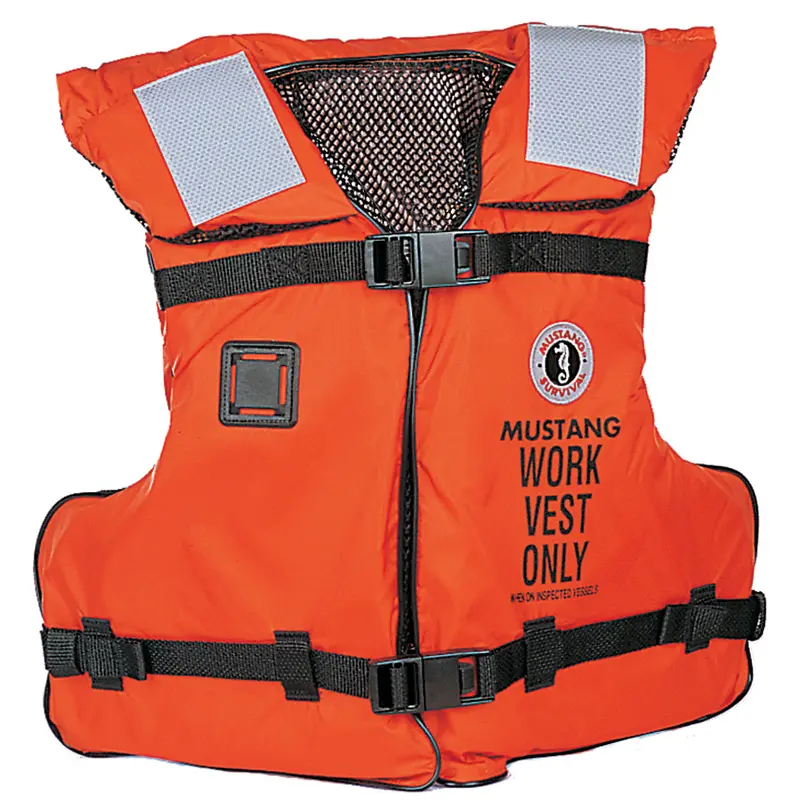 Mustang Mv3192-2-0-16 Orange Type Iii/V Work Vest – Adult Universal Fit 1