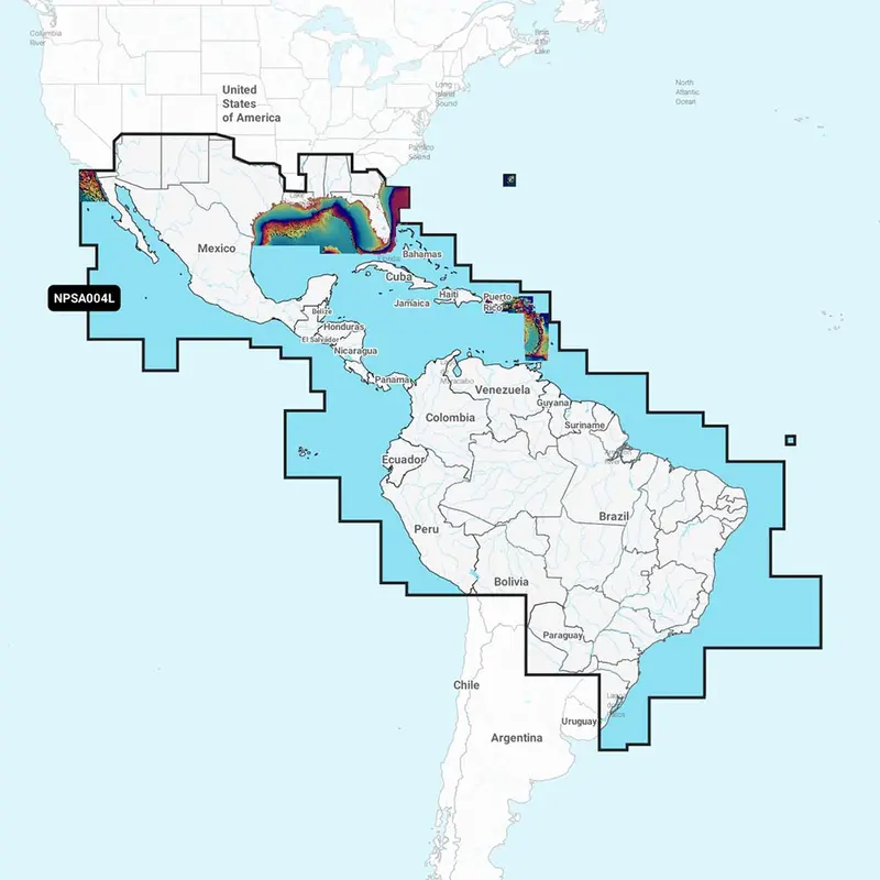 Navionics Platinum+ Chart – Mexico To Brazil, Caribbean Coverage [010-C1364-40] 1