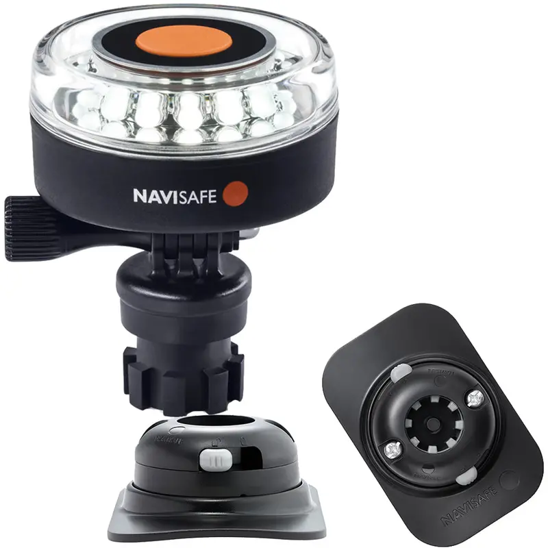 Navisafe 040Kit2 360-Degree 2Nm White Navigation Light – Rib Mount With Navimount Base 1