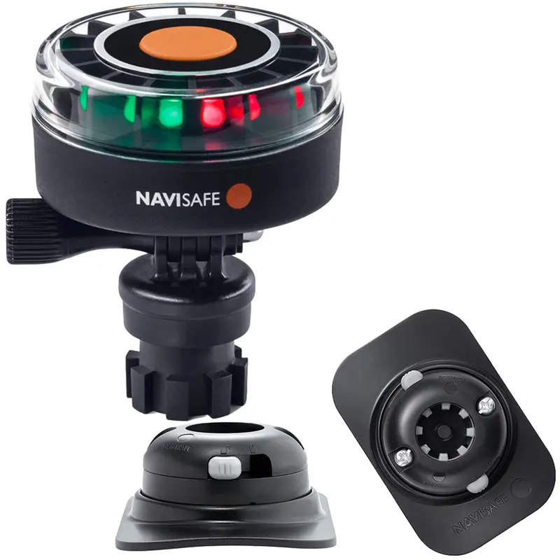 Navisafe 2Nm Tricolor Led Navigation Light With Rib-Specific Navimount Base – Black [340Kit2] 1