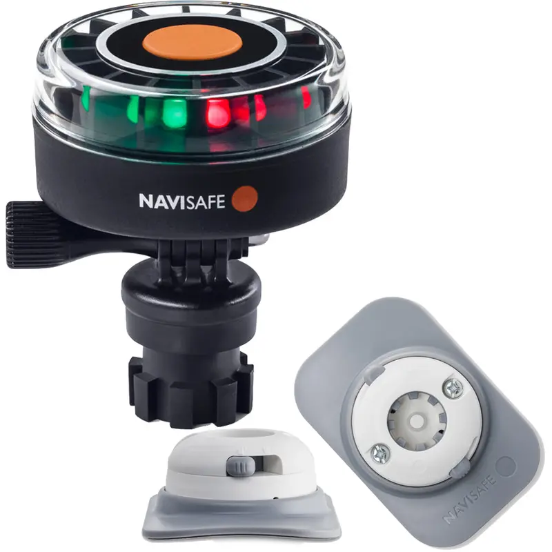 Navisafe 2Nm Tricolor Led Navigation Light With Rib-Specific Navimount Base – White [340Kit4] 1
