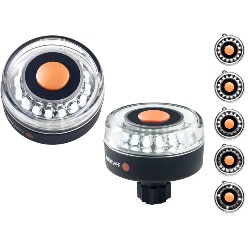Navisafe Navilight All-White 360° Navigation Light – 5 Modes, 2Nm Visibility, Railblaza-Compatible Base 1