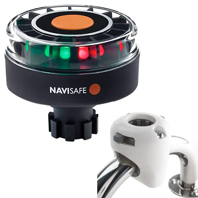 Navisafe Navilight Tricolor Led Navigation Light – 2 Nautical Mile Range, Rail-Mounted With Navibolt Base 1