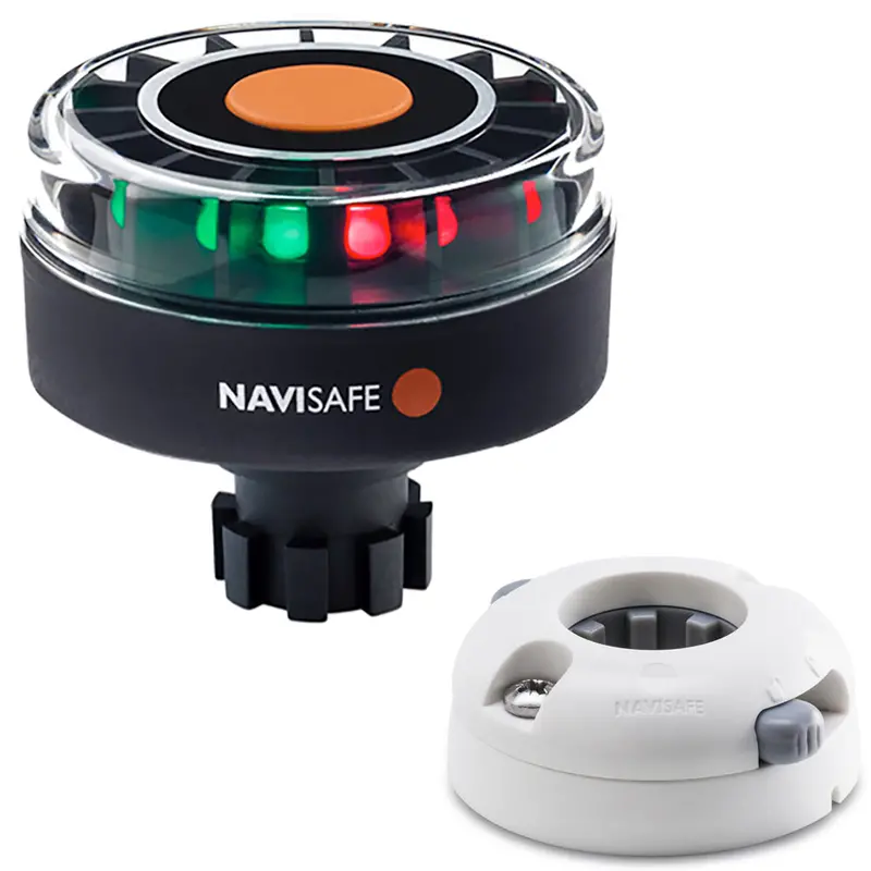 Navisafe Navilight Tricolor Led Navigation Light – 2-Nautical-Mile Visibility, Horizontal Mount With Navibolt Base (342Kiit5) 1