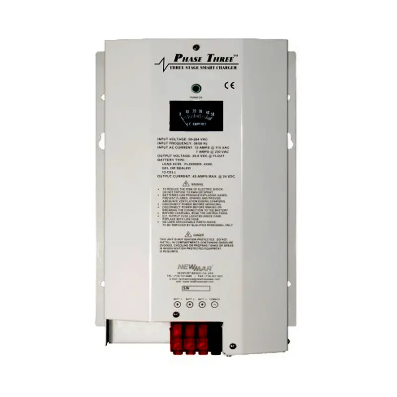 Newmar Pt-24-8W 24V Marine Battery Charger – 8-Amp Smart Charging Unit [Pt-24-8W] 1