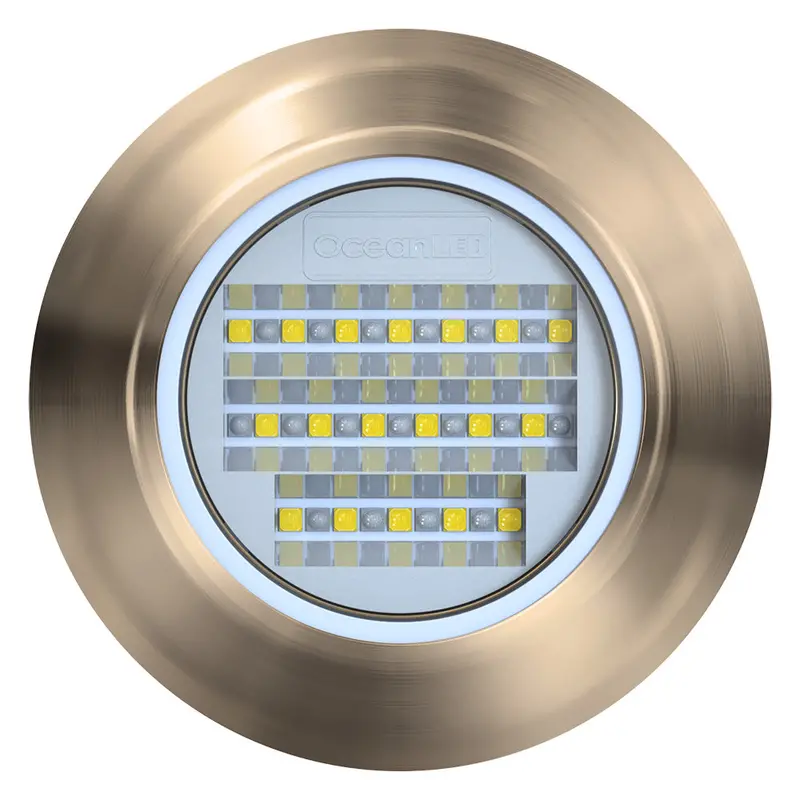 Oceanled Explore E6 Thru-Hull Underwater Light – Dual-Color Blue/White, Compact Marine Fixture 1