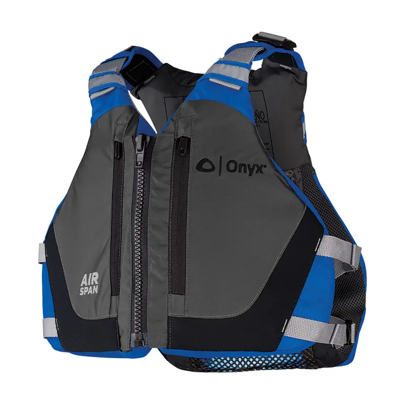 Onyx Airspan Breeze Inflatable Life Vest – Medium/Large, Blue 1