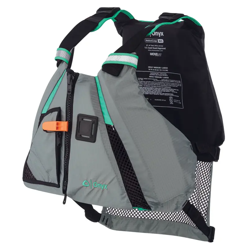 Onyx Movevent Dynamic Pfd For Paddle Sports – Aqua Life Vest, Medium/Large Fit (Model 122200-505-040-15) 1