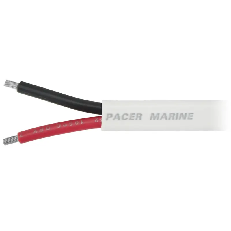 Pacer 18/2 Awg Flat Duplex Cable – Red/Black Pair, 500-Foot Spool For Marine & Rv Wiring [W18/2Dc-500] 1