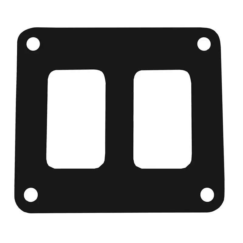Pacer 2-Switch Flush-Mount Control Panel – Single Row, Black Aluminum [Psc-21-Bk] 1