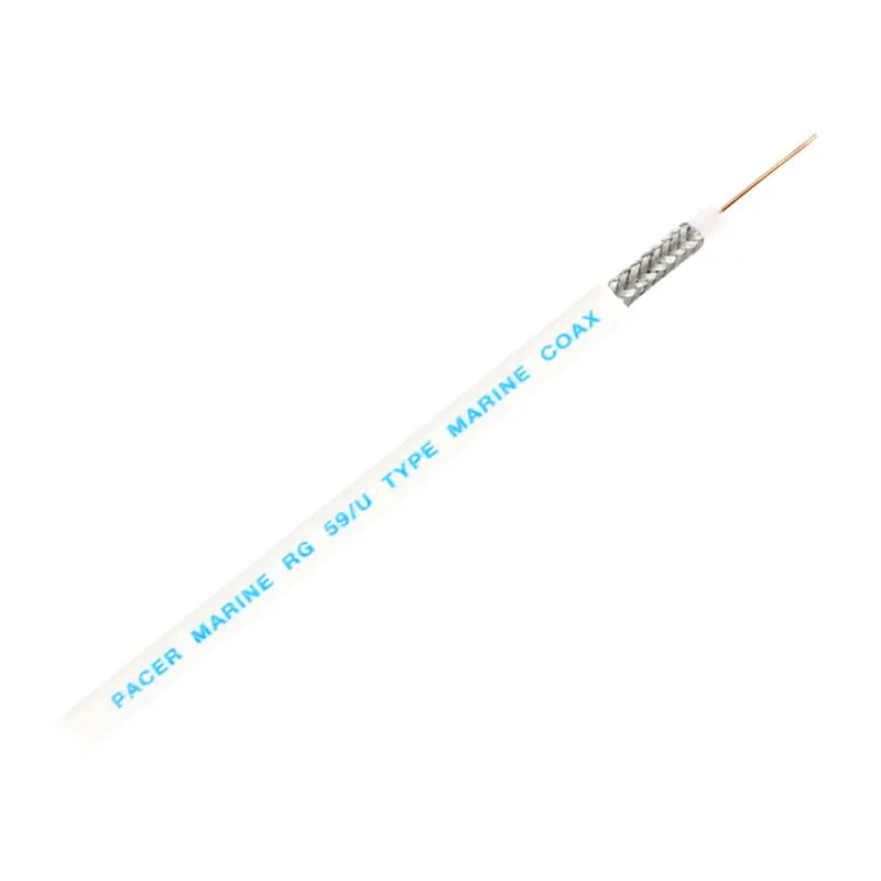 Pacer Mrg59Uw-200 Rg-59Uw Coaxial Cable – White Jacket, 200-Foot Length 1