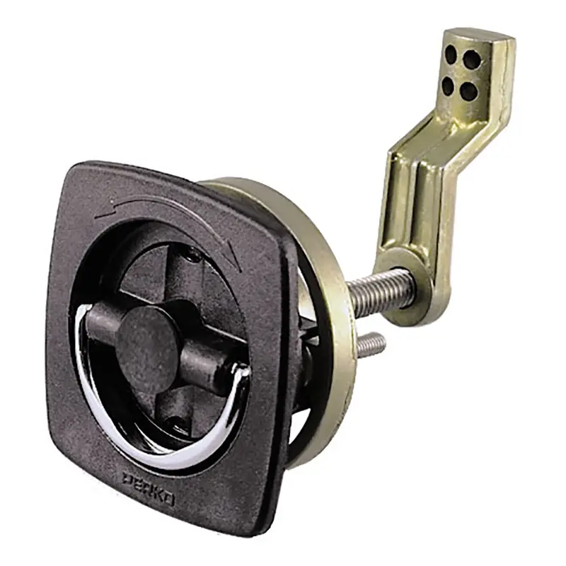 Perko 0932Dp1Blk Non-Locking Flush Mount Latch – 2.5" Square W/ Flexible Polymer Strike [0932Dp1Blk] 1