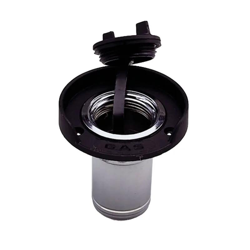 Perko 1-1/2" Gas Fill Fitting – Chrome Zinc Body With Black Flange [1313Dp0Chr] 1