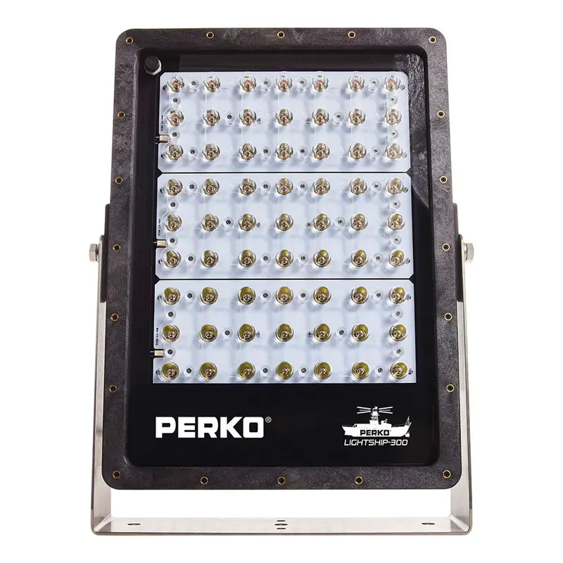 Perko Lightship 300 Led Spotlight – High-Intensity, 12/24V, Black Housing 1