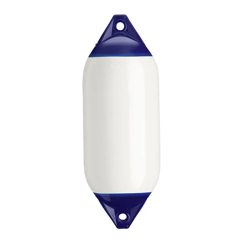 Polyform F-5 Twin-Eye Marine Fender – 11" × 30", White 1