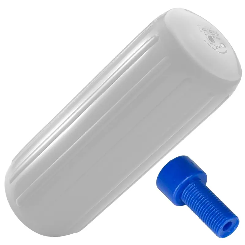Polyform Htm-4 Heavy-Duty White Dock Fender With Integrated Air Adapter (13.5" X 34.8") 1