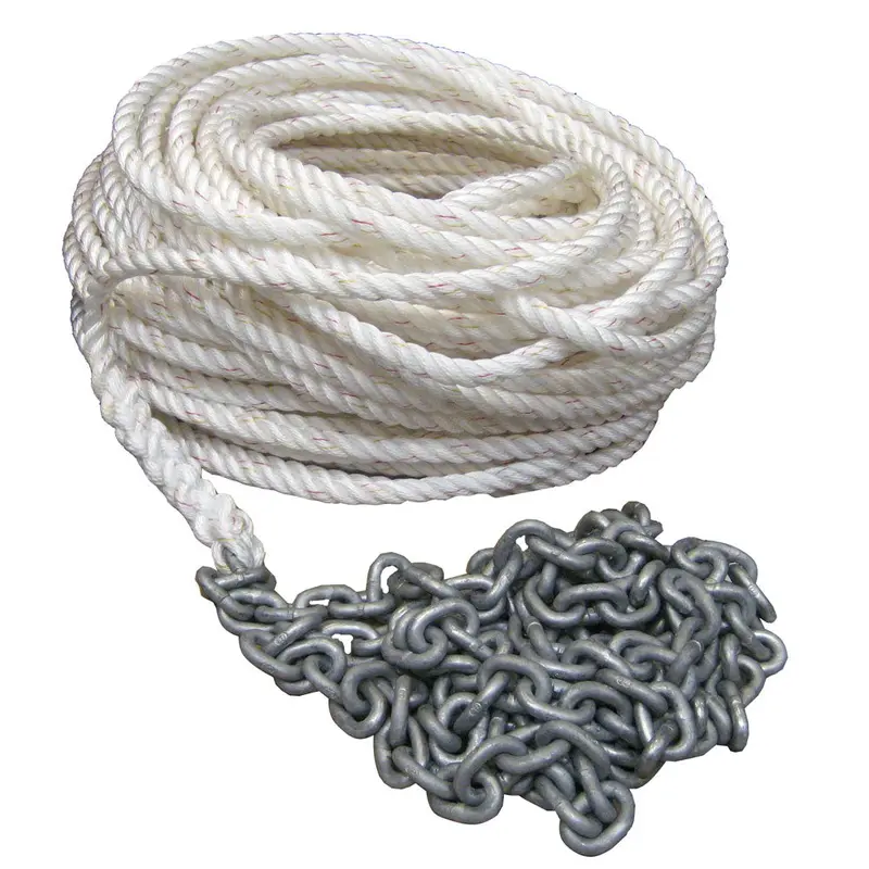 Powerwinch Anchor Rode – 250 Ft Of 5/8" Rope + 20 Ft Of 5/16" Ht Chain 1