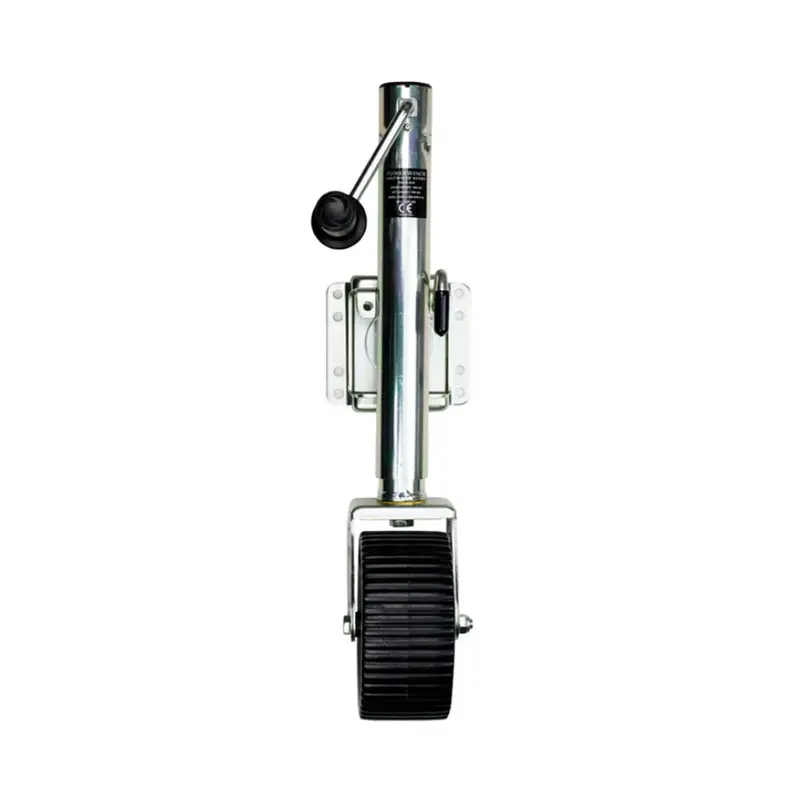 Powerwinch Saltwater Series 1500 Lb Bolt-On Wide Single-Wheel Trailer Jack – Zinc Coating (500+ Hr Salt Spray Rated) 1