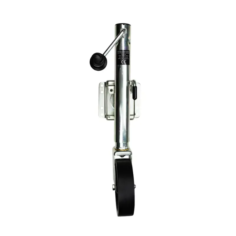 Powerwinch Saltwater Series 1500 Lb Weld-On Dual-Wheel Trailer Jack – Zinc Coating (500+ Hr Salt Spray Rated) 1