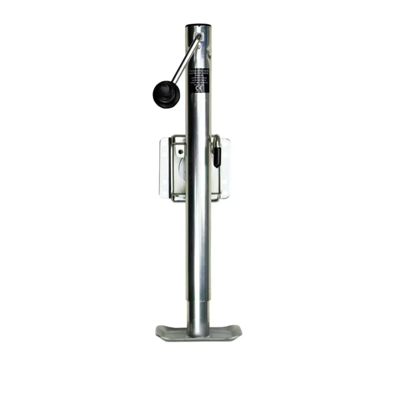 Powerwinch Saltwater Series 2500 Lb Bolt-On Flat-Plate Trailer Jack – Zinc Coating (500+ Hr Salt Spray Rated) 1