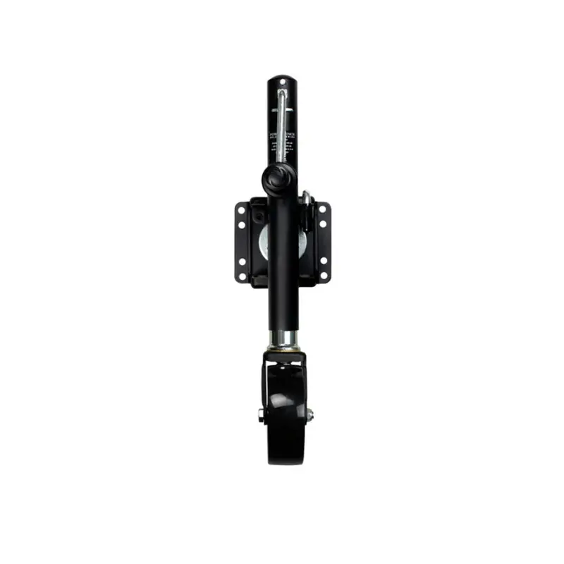Powerwinch Select Series 1000 Lb Weld-On Single-Wheel Trailer Jack – Carbon Black Finish 1