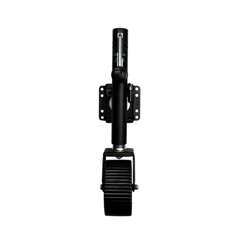 Powerwinch Select Series 1500 Lb Bolt-On Wide Single-Wheel Trailer Jack – Carbon Black Finish 1