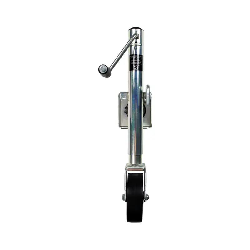 Powerwinch Utility Series 1000 Lb Weld-On Single-Wheel Trailer Jack – Zinc-Plated 1