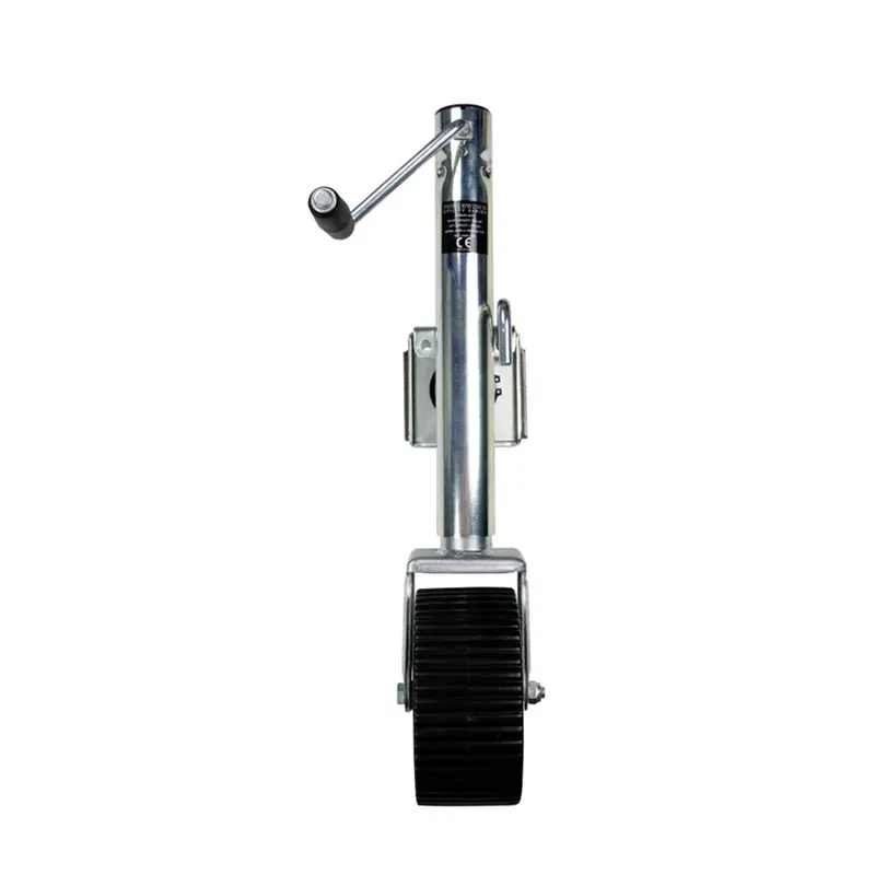 Powerwinch Utility Series 1500-Lb Weld-On Wide-Base Single-Wheel Jack – Zinc-Coated 1