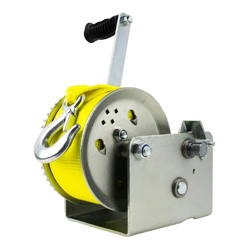 Powerwinch Utility Series 3200-Lb Winch – Dual-Speed, 9-Inch Crank Arm, Zinc-Coated [21500-W-3200-9-Z-R] 1